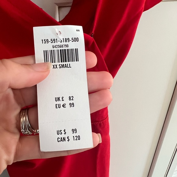 Abercrombie and Fitch Tie Sleeve Mini Dress XXS - Picture 5 of 5